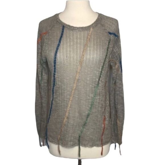 Promesa Multi-Color Stitch Pullover Sweater ATL3065 - Picture 2 of 10